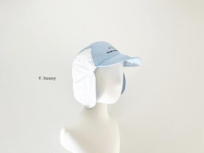 V Bunny - Korean Children Fashion - #minifashionista - P Embroidered Hat - 7