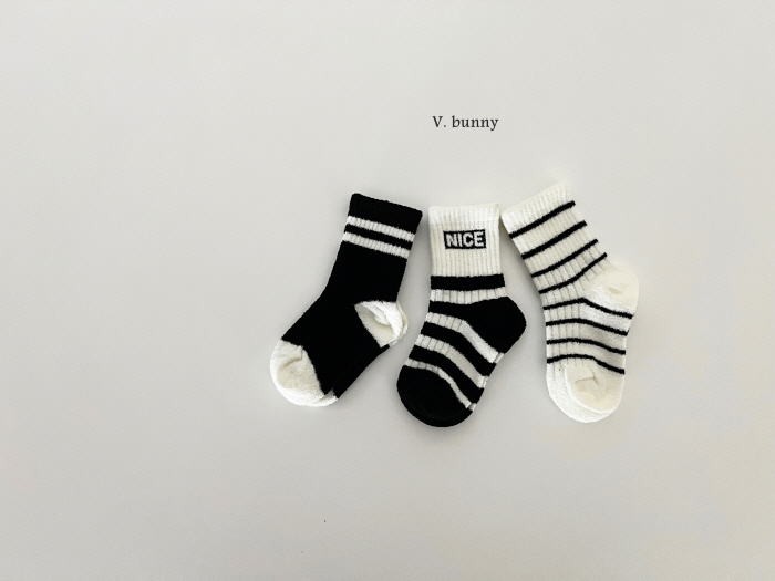 V Bunny - Korean Children Fashion - #minifashionista - Nice Socks Set