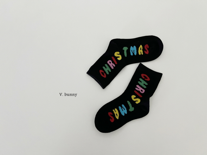 V Bunny - Korean Children Fashion - #minifashionista - Christmas Socks Set - 10