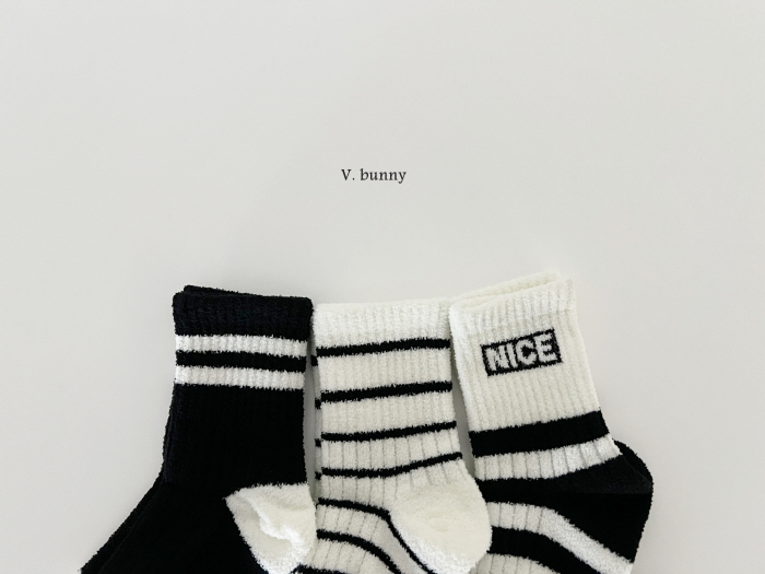 V Bunny - Korean Children Fashion - #stylishchildhood - Nice Socks Set - 5