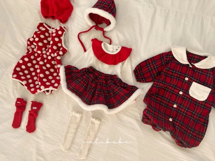 Valu Bebe - Korean Baby Fashion - #babyboutique - Christmas Frill Tee - 12