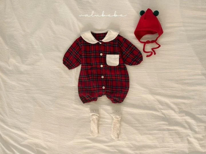 Valu Bebe - Korean Baby Fashion - #babylifestyle - Happy Christmas Check Suit - 2