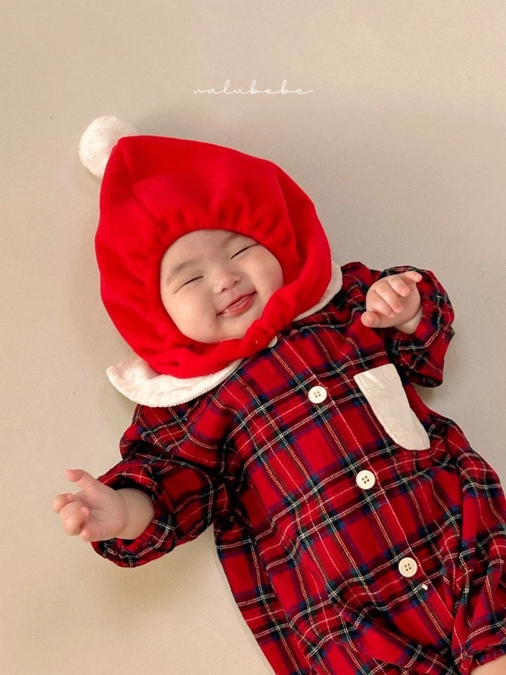 Valu Bebe - Korean Baby Fashion - #babyoninstagram - Happy Christmas Check Suit - 3