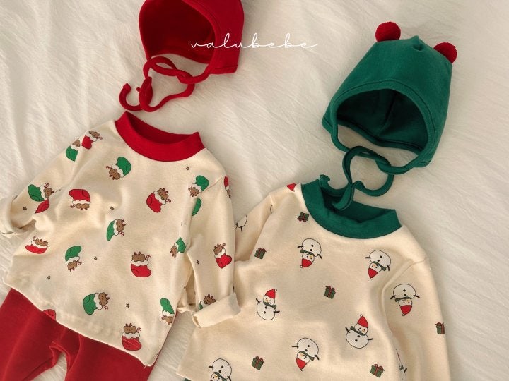 Valu Bebe - Korean Baby Fashion - #babyoutfit - Santa Friends Bonnet Set - 8