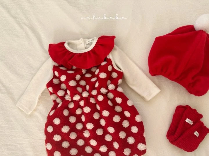 Valu Bebe - Korean Baby Fashion - #babyoutfit - Christmas Frill Tee - 7