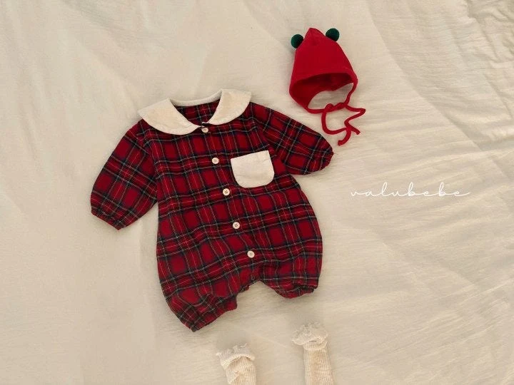 Valu Bebe - Korean Baby Fashion - #babyoutfit - Happy Christmas Check Suit - 5