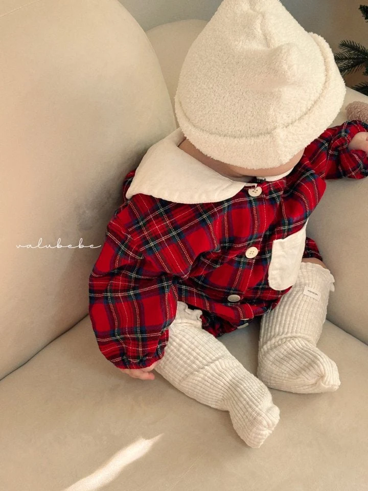 Valu Bebe - Korean Baby Fashion - #babywear - Happy Christmas Check Suit - 7