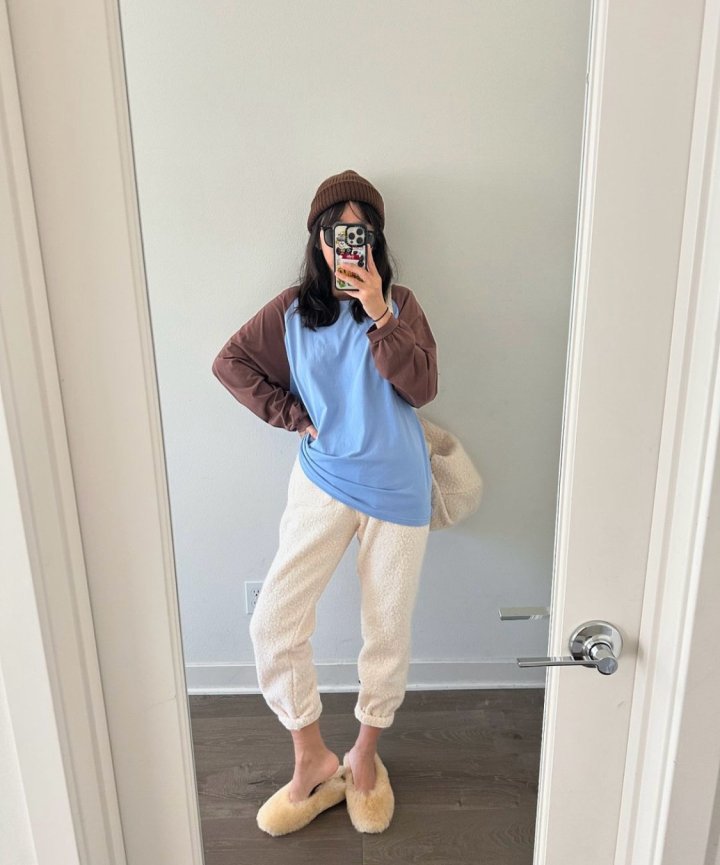 Via - Korean Women Fashion - #momslook - Raglan Tee - 3