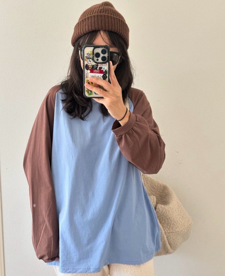 Via - Korean Women Fashion - #momslook - Raglan Tee - 7