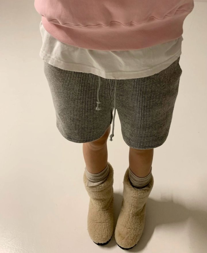 Via - Korean Women Fashion - #momslook - Rib Short Pants - 3