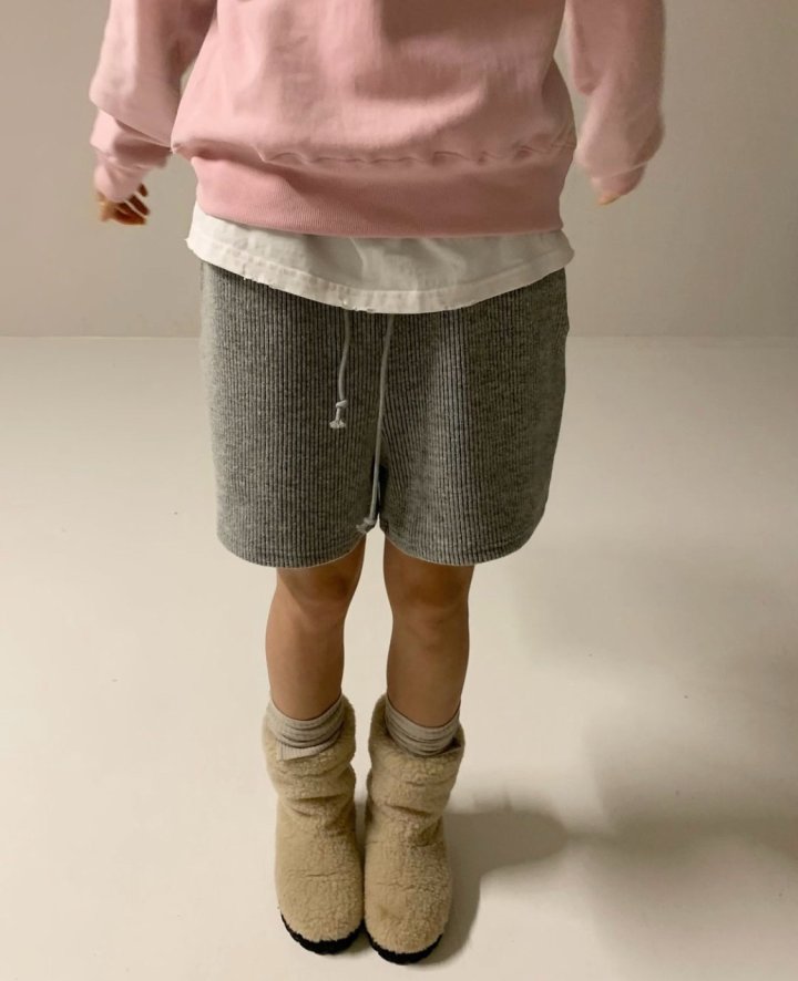 Via - Korean Women Fashion - #momslook - Rib Short Pants - 5