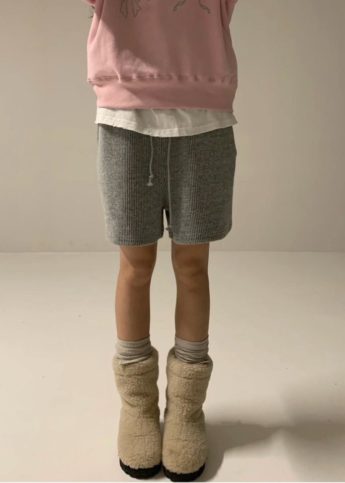 Via - Korean Women Fashion - #momslook - Rib Short Pants - 9