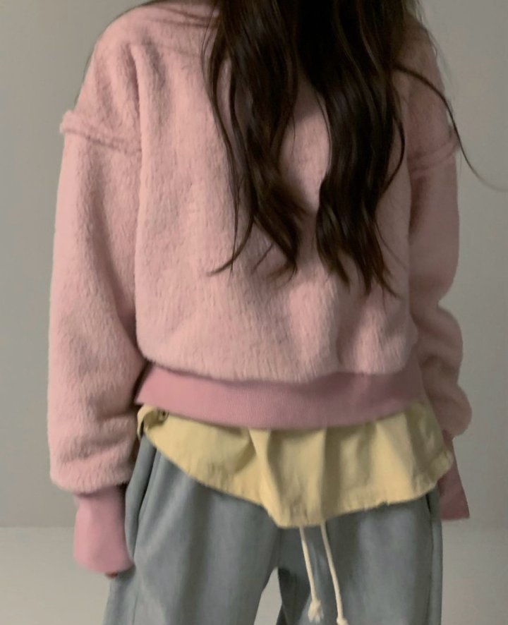 Via - Korean Women Fashion - #momslook - Pastel Sweatshirts - 7