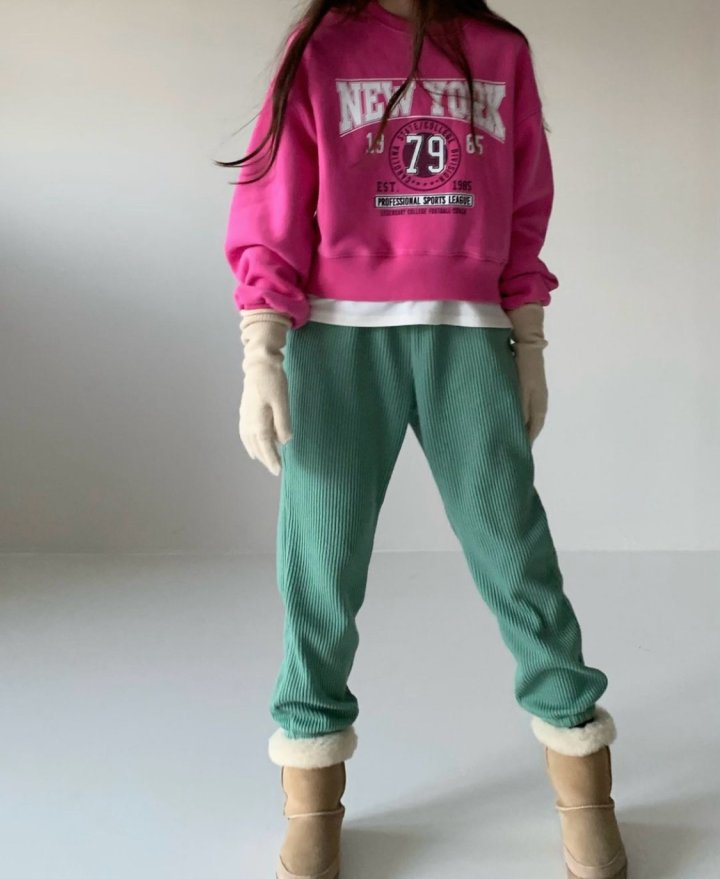 Via - Korean Women Fashion - #momslook - Fleece NY Sweatshirts - 10