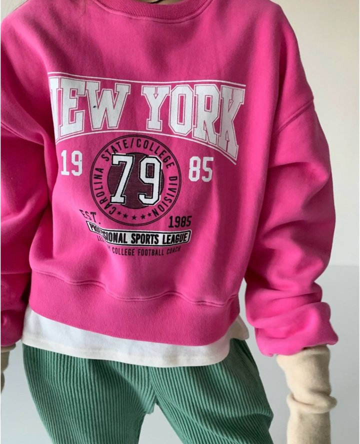 Via - Korean Women Fashion - #momslook - Fleece NY Sweatshirts - 8