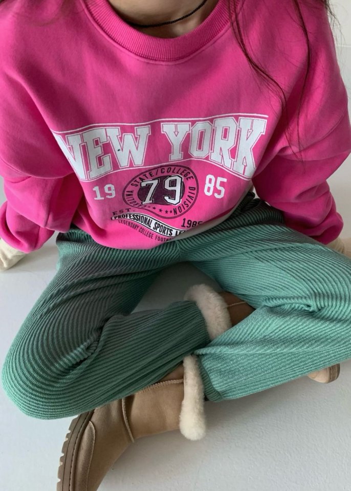 Via - Korean Women Fashion - #restrostyle - Fleece NY Sweatshirts - 4