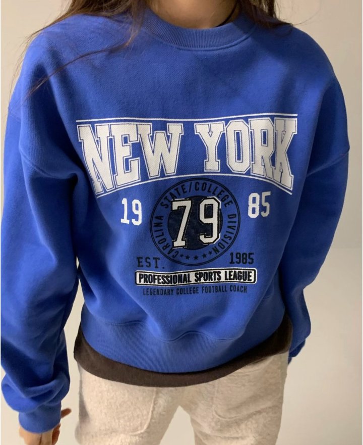 Via - Korean Women Fashion - #shopsmall - Fleece NY Sweatshirts - 6