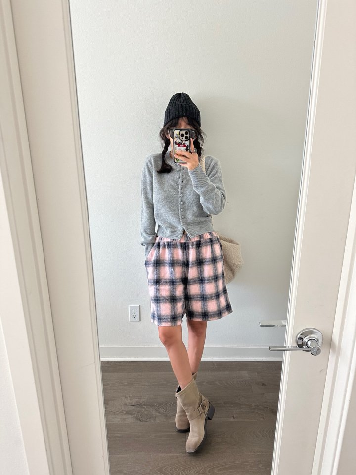 Via - Korean Women Fashion - #thatsdarling - Check Shorts - 11