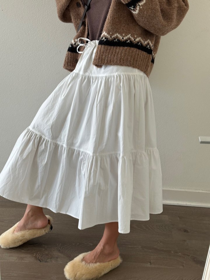 Via - Korean Women Fashion - #vintagekidsstyle - Cancan Long Skirt - 9