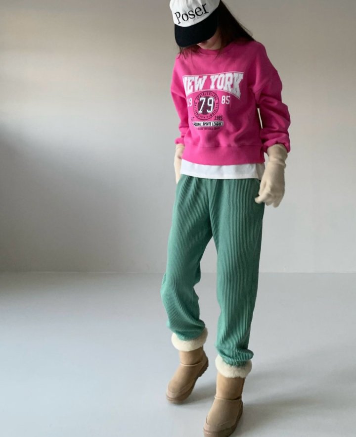 Via - Korean Women Fashion - #vintagekidsstyle - Fleece NY Sweatshirts