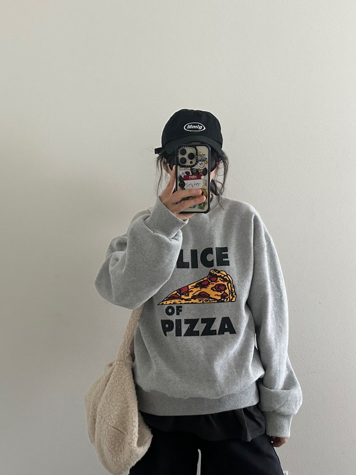 Via - Korean Women Fashion - #womensfashion - Pizza Sweatshirts