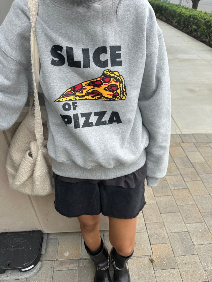 Via - Korean Women Fashion - #womensfashion - Pizza Sweatshirts - 5