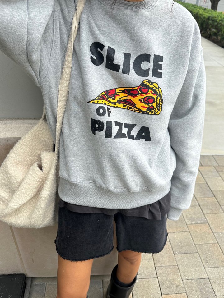 Via - Korean Women Fashion - #womensfashion - Pizza Sweatshirts - 7