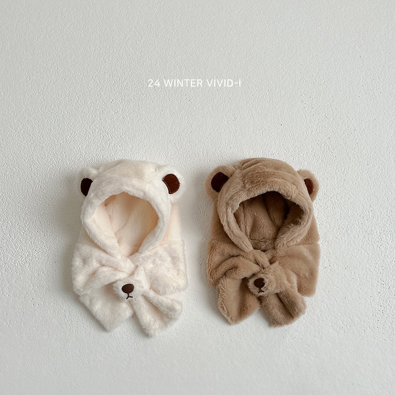 Vivid I - Korean Baby Fashion - #babyclothing - Bear Hat Muffler - 3