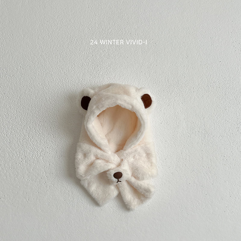 Vivid I - Korean Baby Fashion - #babyclothing - Bear Hat Muffler - 4