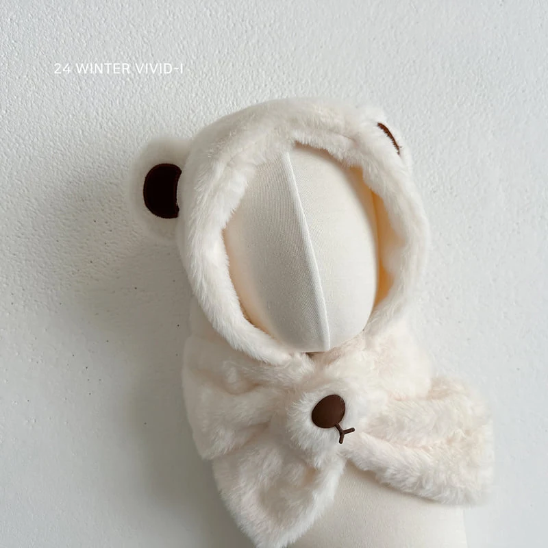 Vivid I - Korean Baby Fashion - #babyoninstagram - Bear Hat Muffler - 8