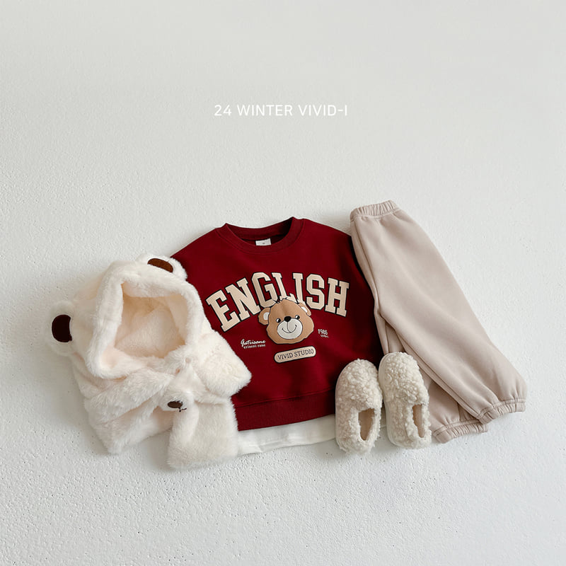 Vivid I - Korean Baby Fashion - #babyoutfit - Bear Hat Muffler - 10