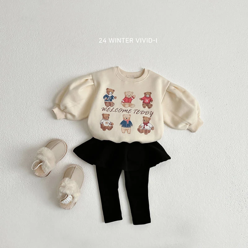 Vivid I - Korean Children Fashion - #Kfashion4kids - Bear Puff Sweatshirts - 6