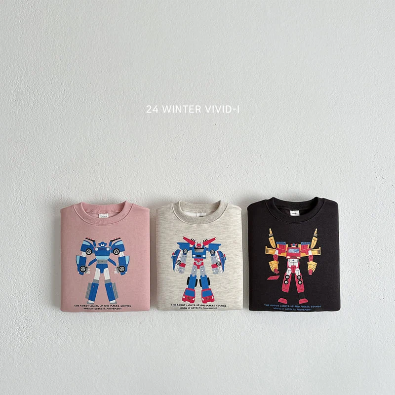 Vivid I - Korean Children Fashion - #Kfashion4kids - Robot Sweatshirts - 3