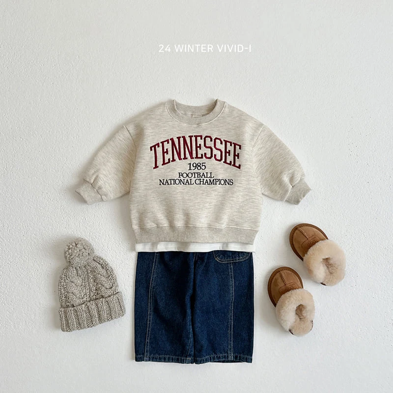 Vivid I - Korean Children Fashion - #Kfashion4kids - Tennessee Embroidery Sweatshirts - 12