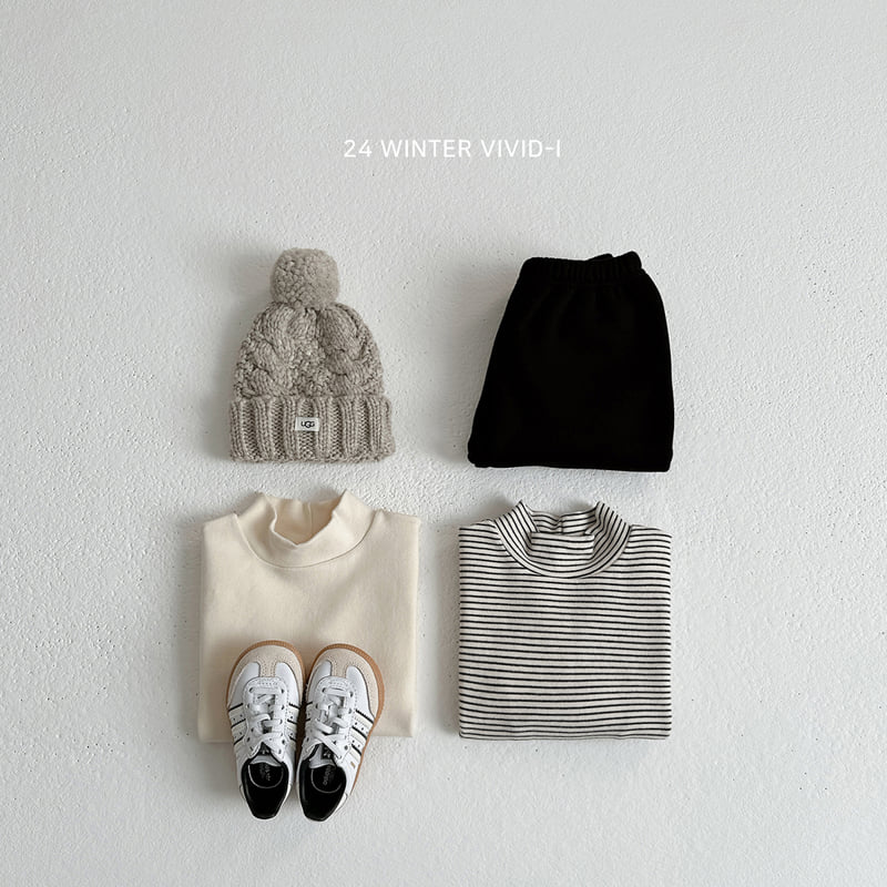 Vivid I - Korean Children Fashion - #Kfashion4kids - Basic Turtleneck Tee Set - 7