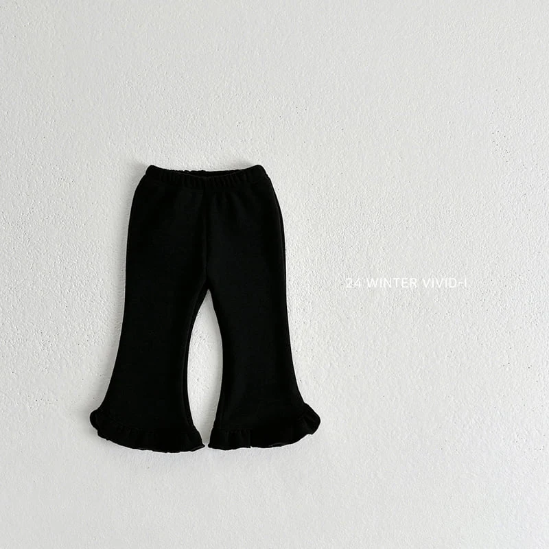 Vivid I - Korean Children Fashion - #childofig - Mink Frill Bootcut Pants - 6