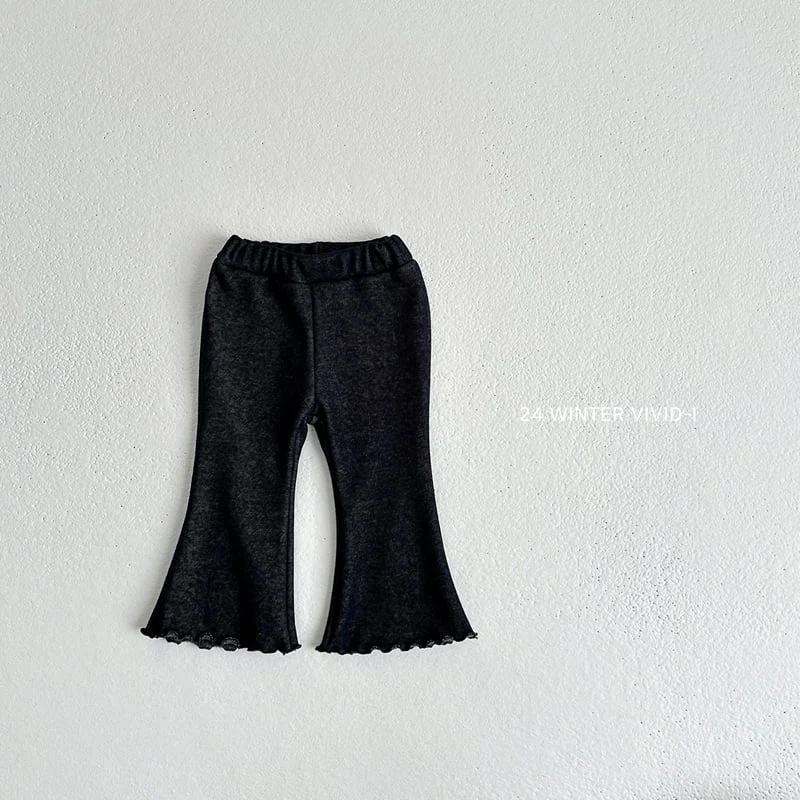 Vivid I - Korean Children Fashion - #stylishchildhood - Mink Denim Bootcut Pants - 4