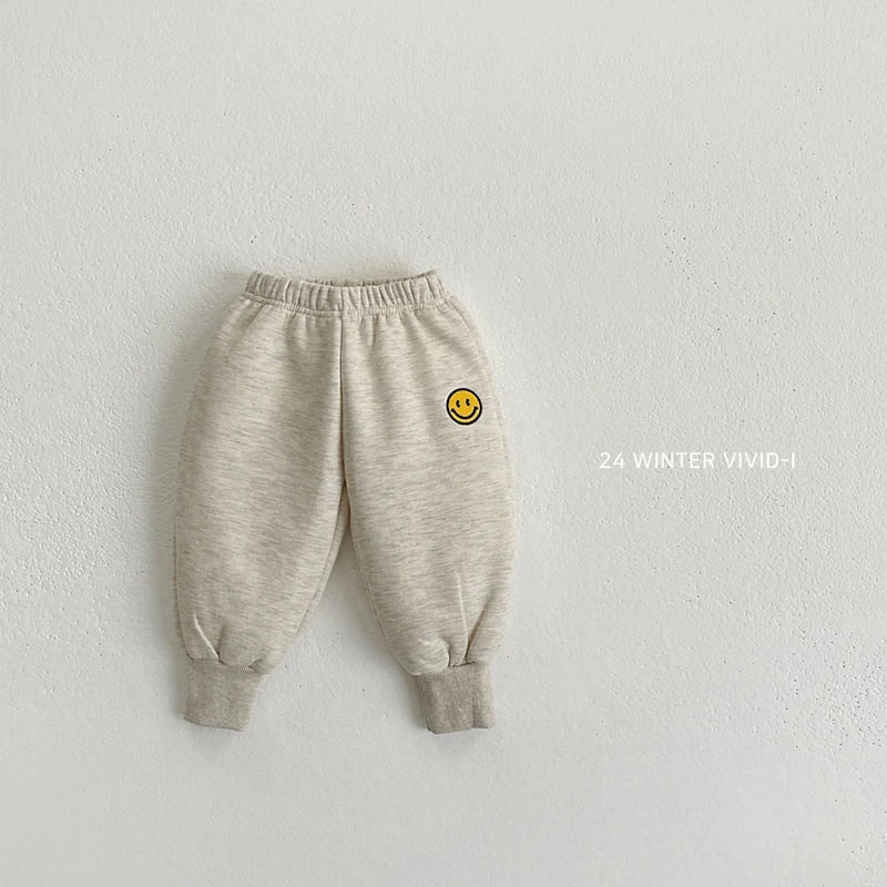 Vivid I - Korean Children Fashion - #childofig - Smile Long Jogger Pants - 5