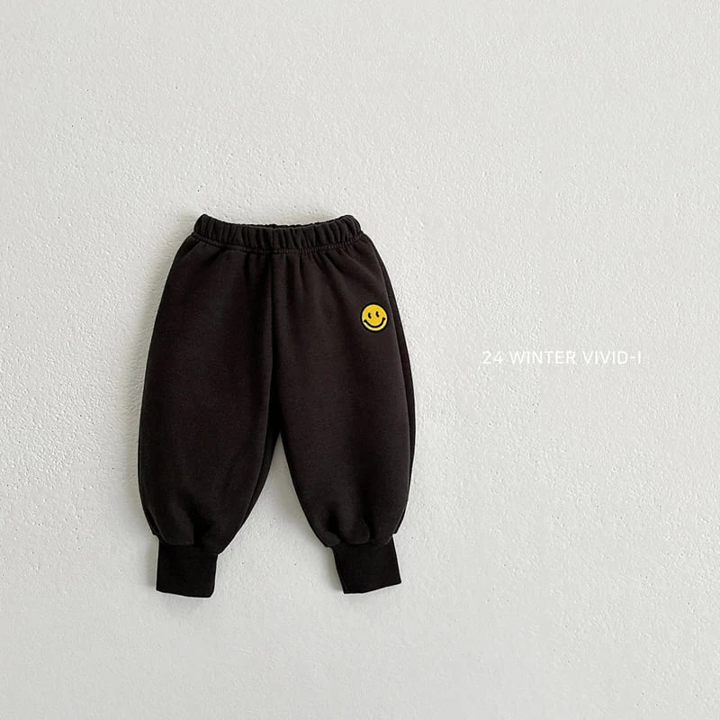 Vivid I - Korean Children Fashion - #childofig - Smile Long Jogger Pants - 6