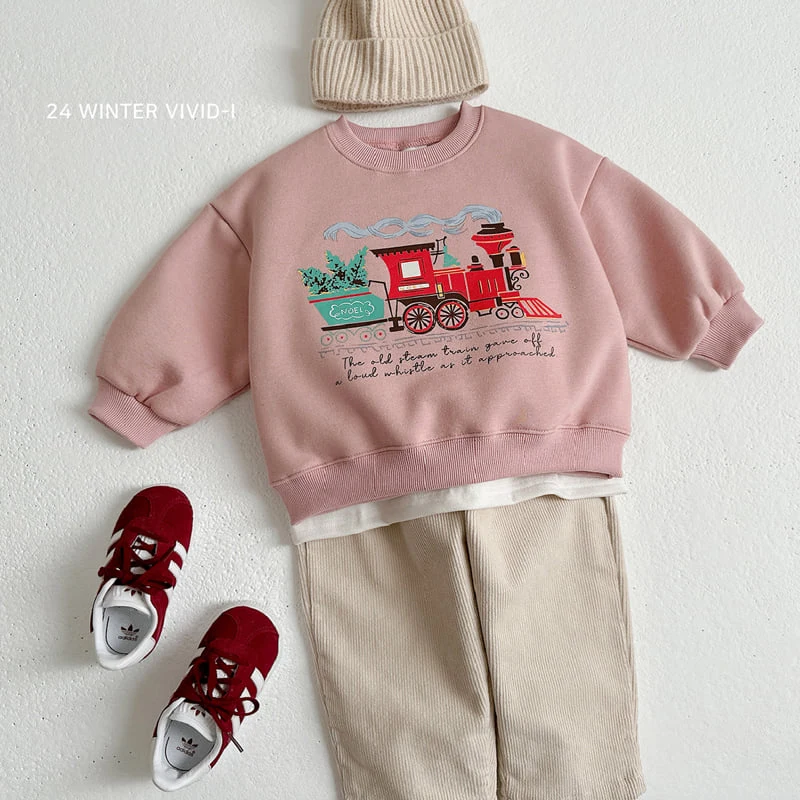 Vivid I - Korean Children Fashion - #childofig - Train Sweatshirts - 8