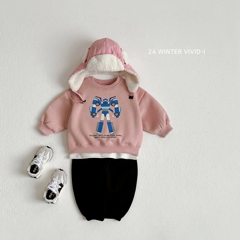 Vivid I - Korean Children Fashion - #childofig - Robot Sweatshirts - 8