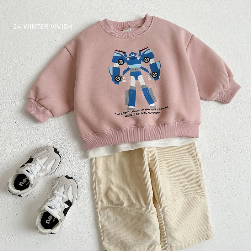 Vivid I - Korean Children Fashion - #childofig - Robot Sweatshirts - 9