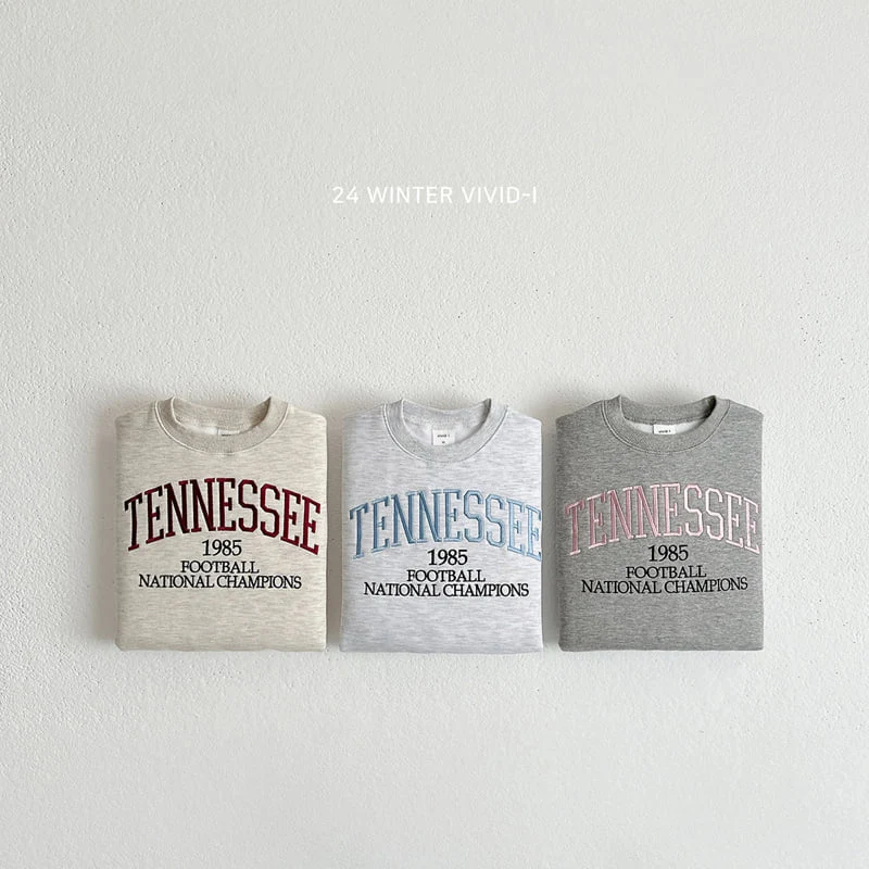 Vivid I - Korean Children Fashion - #childofig - Tennessee Embroidery Sweatshirts - 3