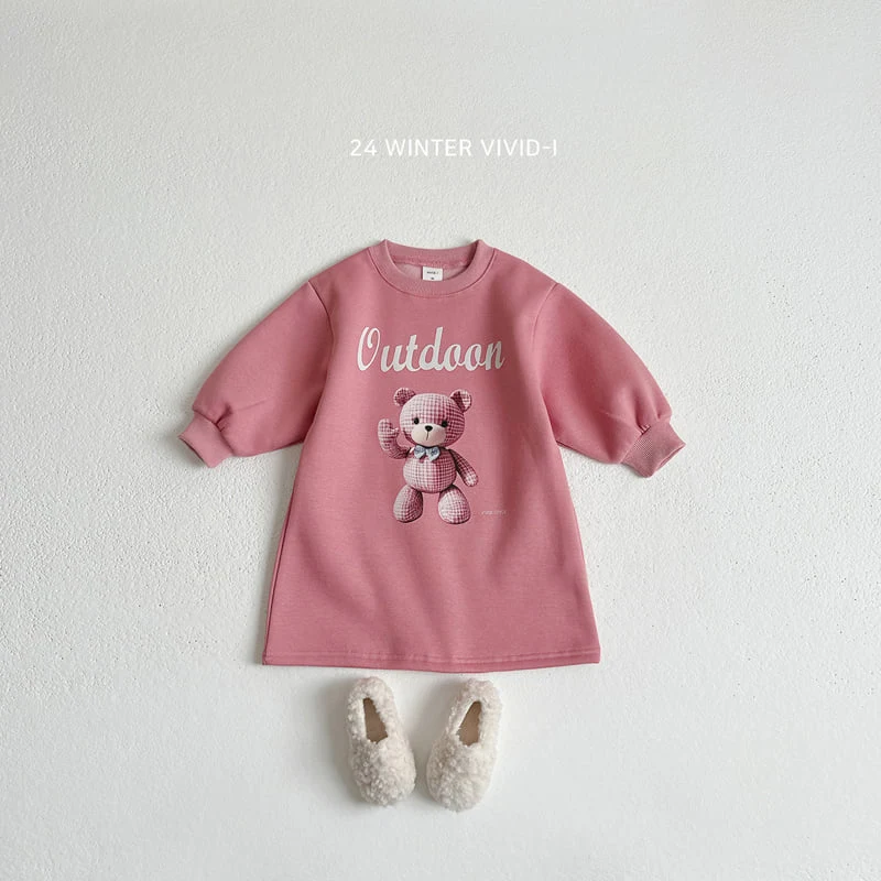 Vivid I - Korean Children Fashion - #childofig - Hello Bear One-piece - 5