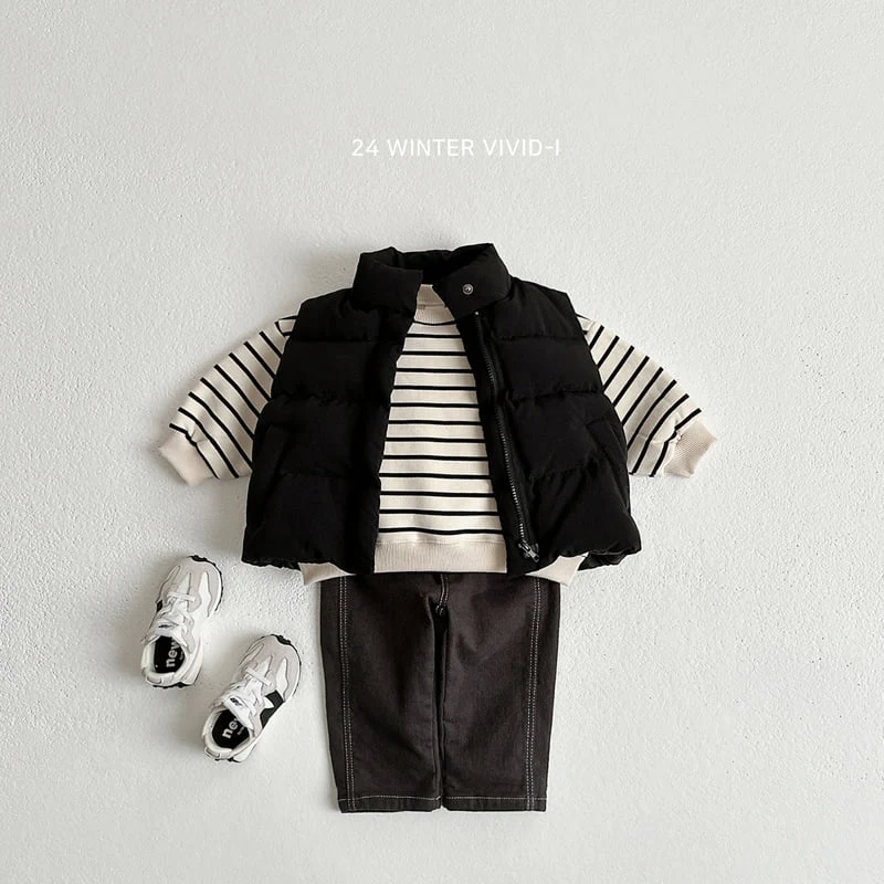 Vivid I - Korean Children Fashion - #childrensboutique - Fleece Stripe Sweatshirts - 8