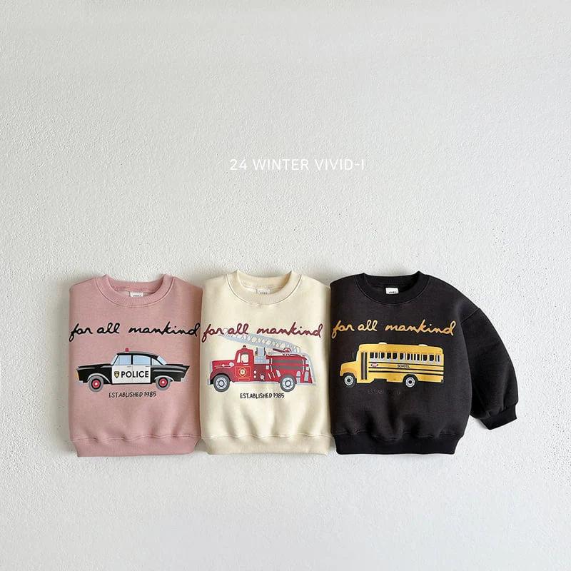 Vivid I - Korean Children Fashion - #childrensboutique - Car Sweatshirts