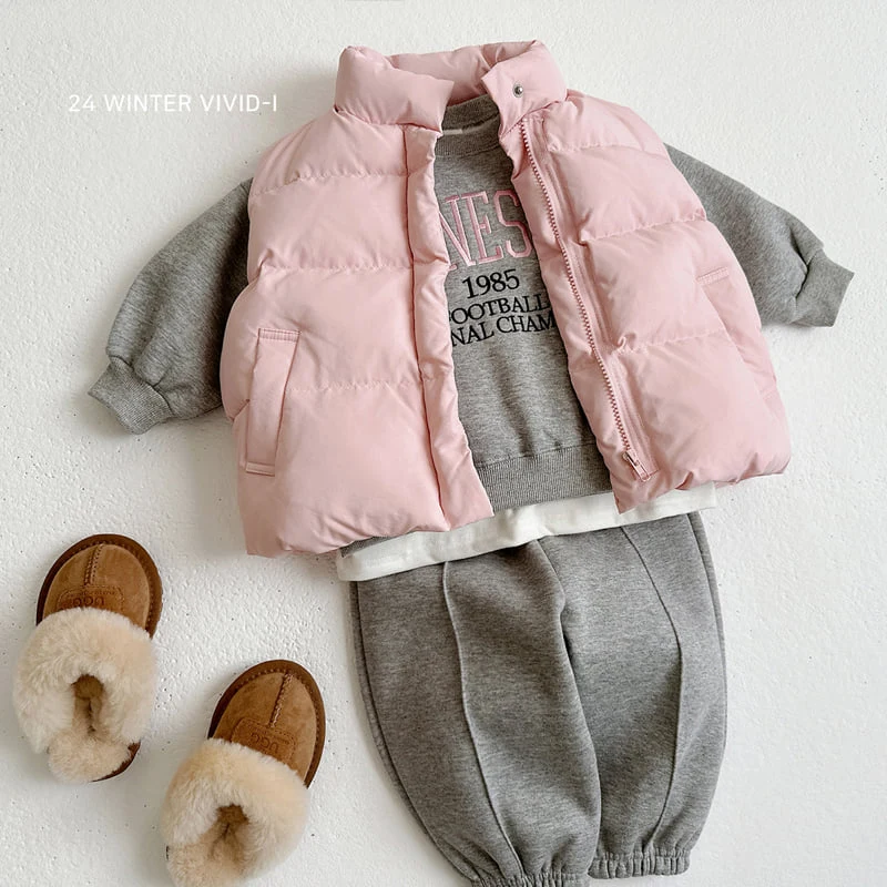 Vivid I - Korean Children Fashion - #childrensboutique - Winter Wellon Padded Vest - 12