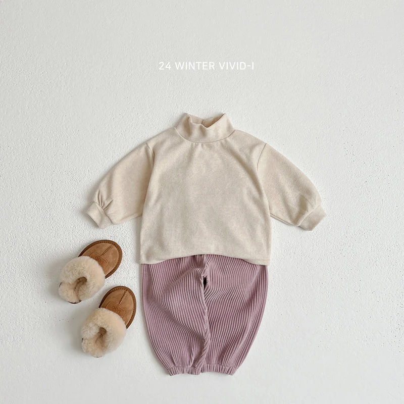 Vivid I - Korean Children Fashion - #childrensboutique - Loose Fit Turtleneck Tee - 12