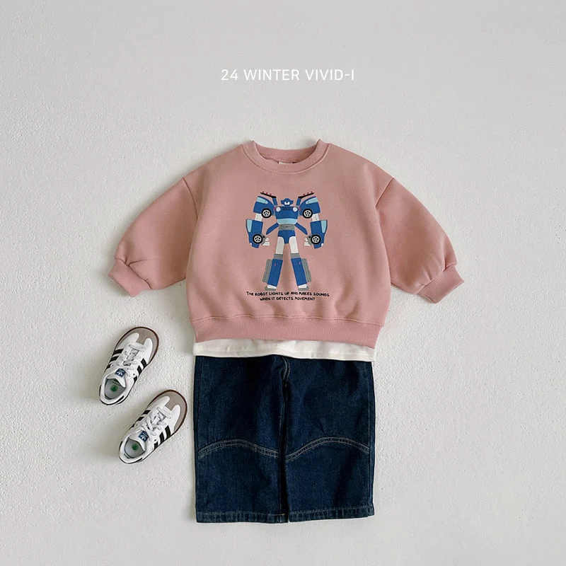 Vivid I - Korean Children Fashion - #designkidswear - Robot Sweatshirts - 11