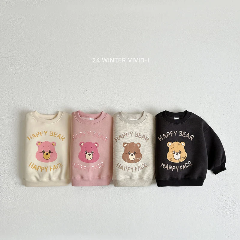 Vivid I - Korean Children Fashion - #designkidswear - Happy Bear Sweatshirts